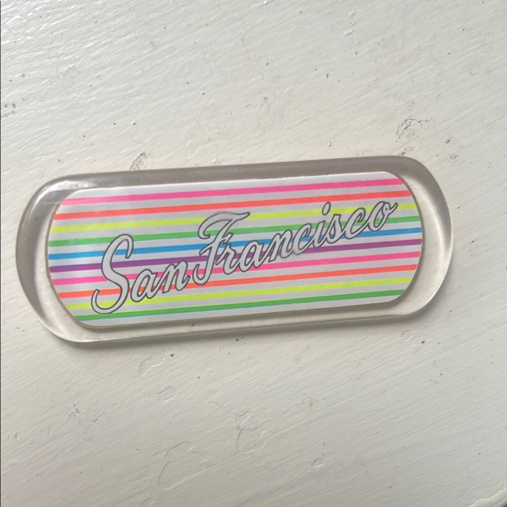 Colorful San Francisco fridge magnet souvenir